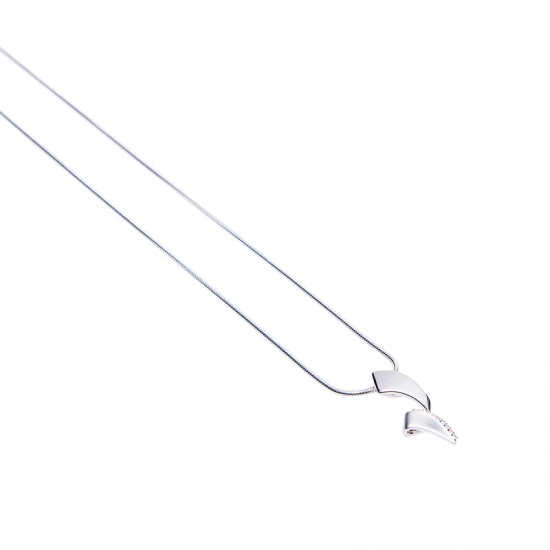 GALA DESIGN J0161 ZILVEREN COLLIER MET HANGER ZIRKONIA FLORENCE