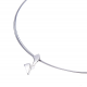 GALA DESIGN J0160 STALEN COLLIER MET ZILVEREN HANGER ZIRKONIA FLORENCE