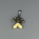 Zilveren Hanger met Eikenblad & Been (Eikels)