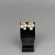 Gouden Oorstekers met Cultivé Parels & Diamant