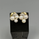 Gouden Oorstekers met Cultivé Parels & Diamant