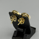 Gouden Oorstekers met Cultivé Parels & Diamant