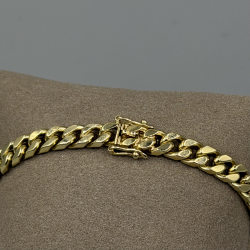 Zware Gouden Gourmet Armband