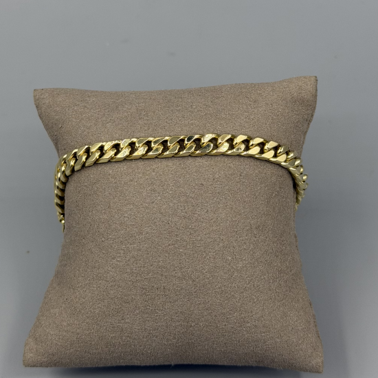 Zware Gouden Gourmet Armband