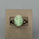 Exclusieve 14k Gouden Damesring met Groene Jade