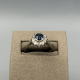 Witgouden Entourage Ring met Saffier & Diamant