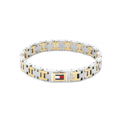 TOMMY HILFIGER JEWELS TJ2790683 STAAL BICOLOR ARMBAND H-LINK