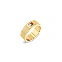 TOMMY HILFIGER JEWELS TJ2790686 VERGULDE STALEN RING
