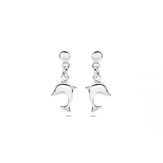 HUISCOLLECTIE 1329551 ZILVEREN OORHANGERS DOLFIJN
