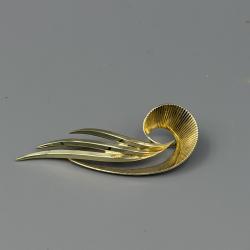 Exclusieve 14k Gouden Broche 'Slag' met Waaiermotief