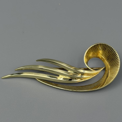 Exclusieve 14k Gouden Broche 'Slag' met Waaiermotief