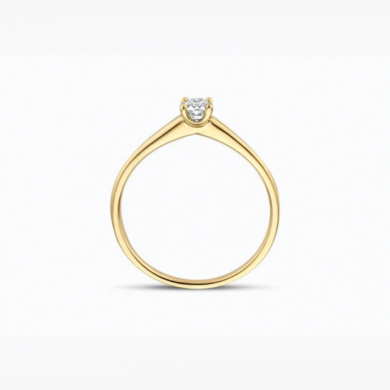 BLUSH LG1079Y GEELGOUDEN RING MET LAB GROWN DIAMOND 0.20CT