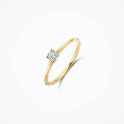 BLUSH LG1079Y GEELGOUDEN RING MET LAB GROWN DIAMOND 0.20CT