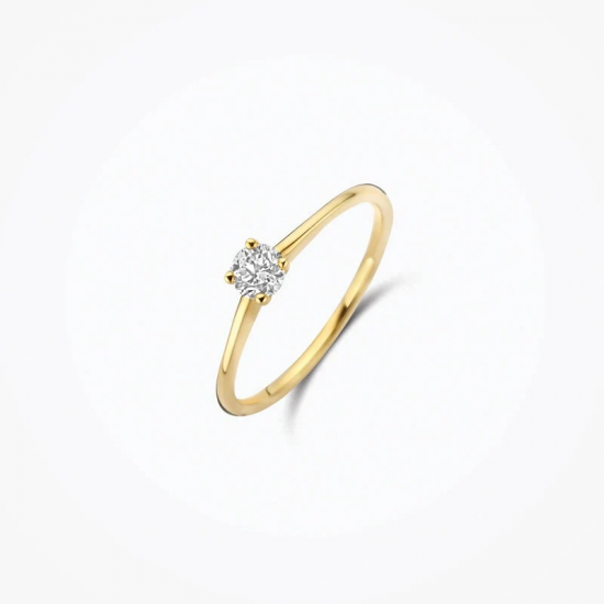 BLUSH LG1079Y GEELGOUDEN RING MET LAB GROWN DIAMOND 0.20CT