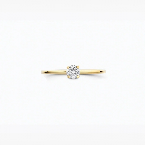 BLUSH LG1079Y GEELGOUDEN RING MET LAB GROWN DIAMOND 0.20CT