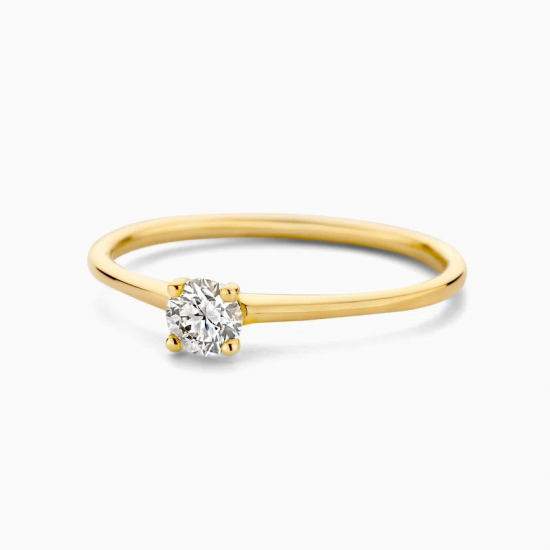 BLUSH LG1079Y GEELGOUDEN RING MET LAB GROWN DIAMOND 0.20CT