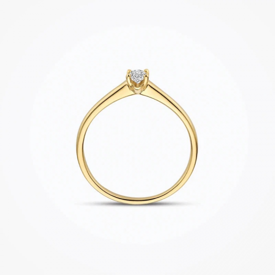 BLUSH LG1078Y GEELGOUDEN RING MET LAB GROWN DIAMOND 0.20CT