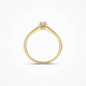BLUSH LG1078Y GEELGOUDEN RING MET LAB GROWN DIAMOND 0.20CT