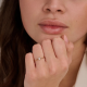 BLUSH LG1078Y GEELGOUDEN RING MET LAB GROWN DIAMOND 0.20CT