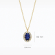 BLUSH LG3021Y GEELGOUDEN COLLIER EN HANGER MET SAFFIER EN LAB GROWN DIAMOND 0.13CT