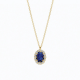 BLUSH LG3021Y GEELGOUDEN COLLIER EN HANGER MET SAFFIER EN LAB GROWN DIAMOND 0.13CT