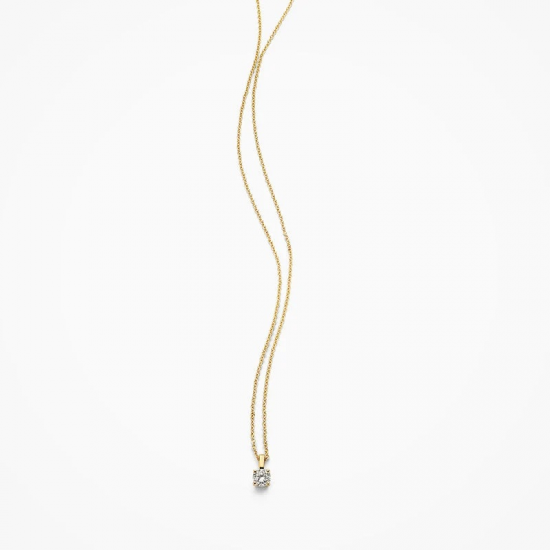 BLUSH LG6002Y GEELGOUDEN HANGER MET LAB GROWN DIAMOND 0.20CT