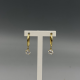 Gouden Creolen met Fonkelende Zirkonia Hangers