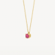 BLUSH 3200YPT GEELGOUDEN COLLIER MET HANGER TOERMALIJN GEBOORTESTEEN COLLECTIE