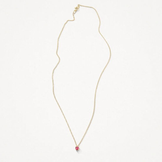 BLUSH 3200YPT GEELGOUDEN COLLIER MET HANGER TOERMALIJN GEBOORTESTEEN COLLECTIE