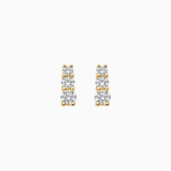 BLUSH LG7030Y GEELGOUDEN OORKNOPPEN MET LAB GROWN DIAMOND 0.52CT