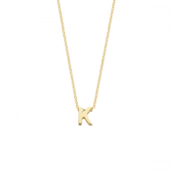 BLUSH 155Y3GO_K GEELGOUDEN COLLIER MET LETTER K