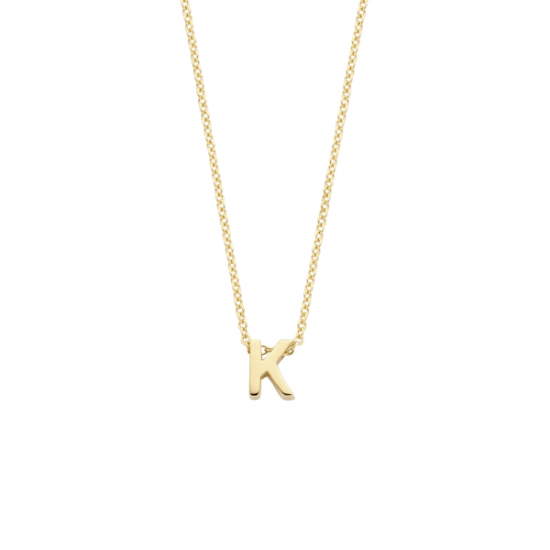 BLUSH 155Y3GO_K GEELGOUDEN COLLIER MET LETTER K