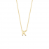 BLUSH 155Y3GO_K GEELGOUDEN COLLIER MET LETTER K