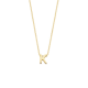 BLUSH 155Y3GO_K GEELGOUDEN COLLIER MET LETTER K