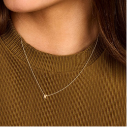 BLUSH 155Y3GO_K GEELGOUDEN COLLIER MET LETTER K
