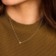 BLUSH 155Y3GO_K GEELGOUDEN COLLIER MET LETTER K