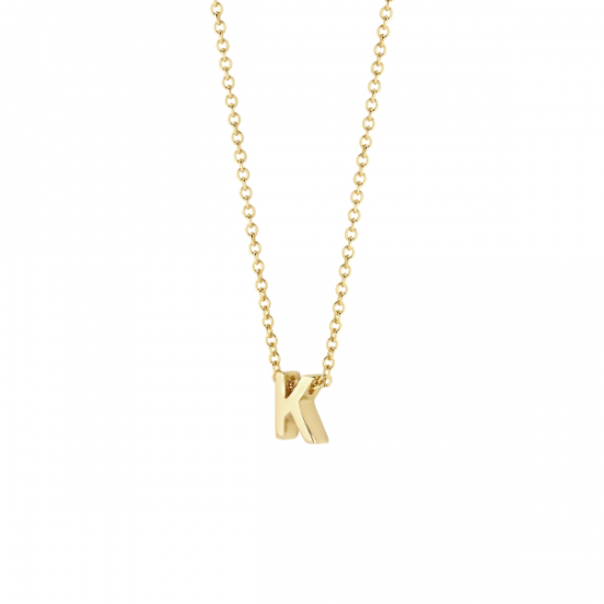 BLUSH 155Y3GO_K GEELGOUDEN COLLIER MET LETTER K