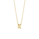 BLUSH 155Y3GO_K GEELGOUDEN COLLIER MET LETTER K