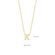 BLUSH 155Y3GO_K GEELGOUDEN COLLIER MET LETTER K
