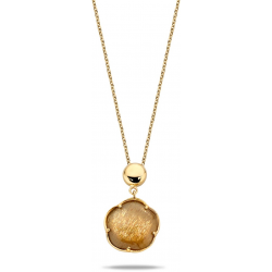 MONZARIO 1210-C GEEL 14K. GEELGOUDEN COLLIER MET HANGER MET HELIOLIET