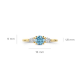 BLUSH LG1068Y GEELGOUDEN RING MET LAB GROWN DIAMOND 0.68CT