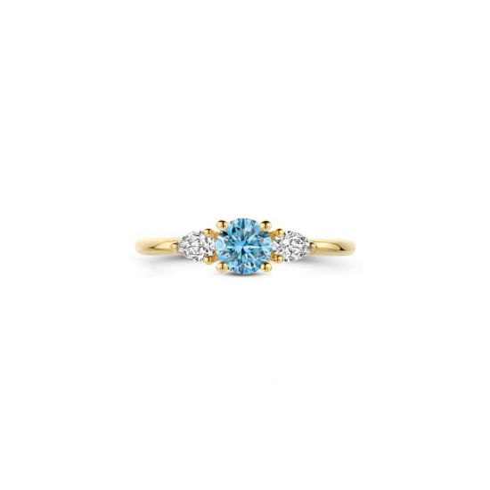 BLUSH LG1068Y GEELGOUDEN RING MET LAB GROWN DIAMOND 0.68CT