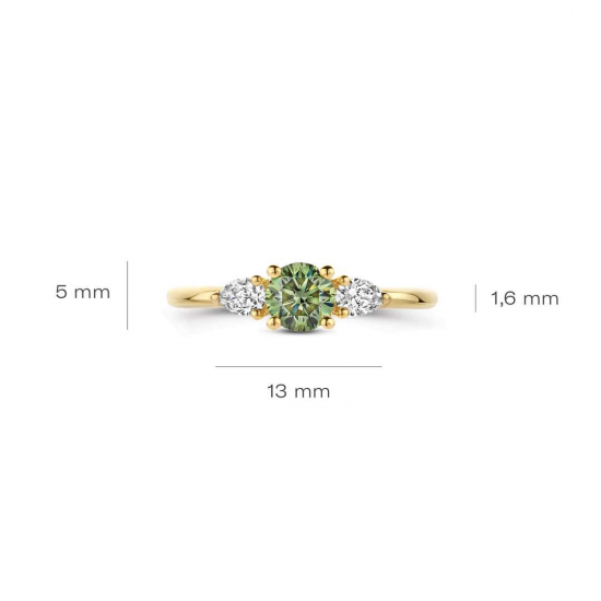 BLUSH LG1069Y GEELGOUDEN RING MET LAB GROWN DIAMOND 0.68CT