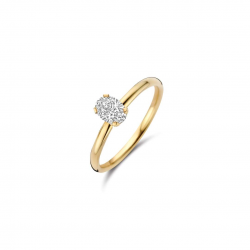 BLUSH LG1076Y GEELGOUDEN RING MET LAB GROWN DIAMOND 0.50CT