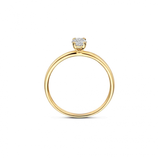 BLUSH LG1076Y GEELGOUDEN RING MET LAB GROWN DIAMOND 0.50CT