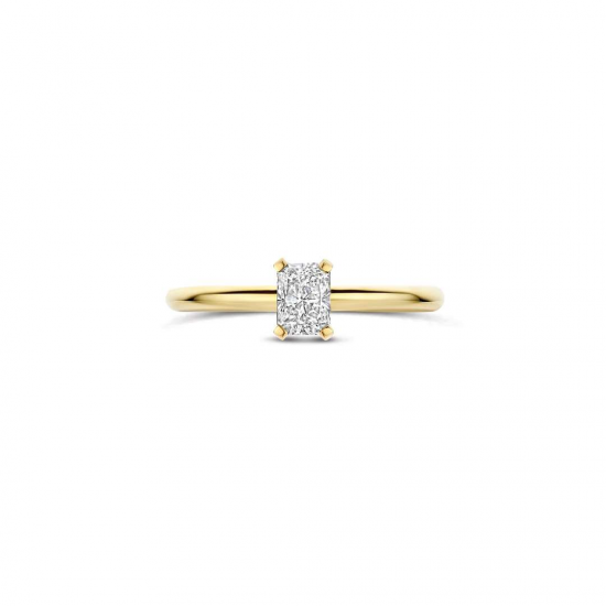 BLUSH LG1073Y GEELGOUDEN RING MET LAB GROWN DIAMOND 0.50CT
