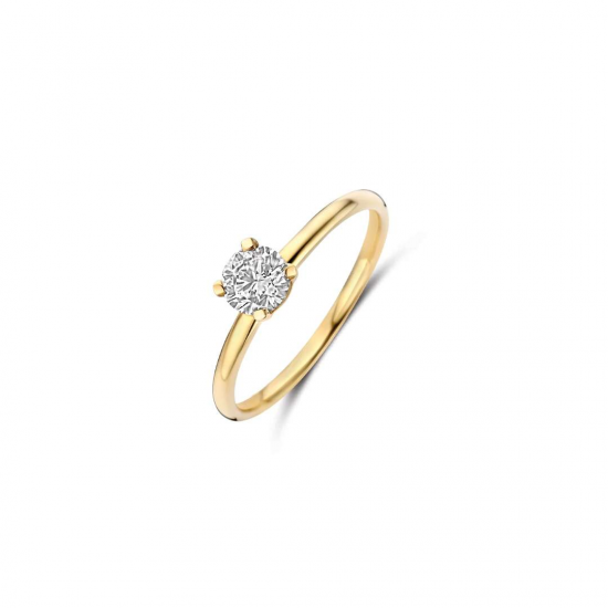 BLUSH LG1075Y GEELGOUDEN RING MET LAB GROWN DIAMOND 0.50CT