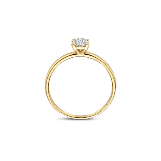 BLUSH LG1075Y GEELGOUDEN RING MET LAB GROWN DIAMOND 0.50CT