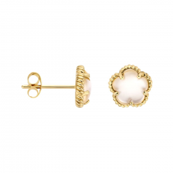 BLUSH 7400YMQ GEELGOUDEN OORKNOPPEN MET PARELMOER