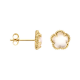 BLUSH 7400YMQ GEELGOUDEN OORKNOPPEN MET PARELMOER